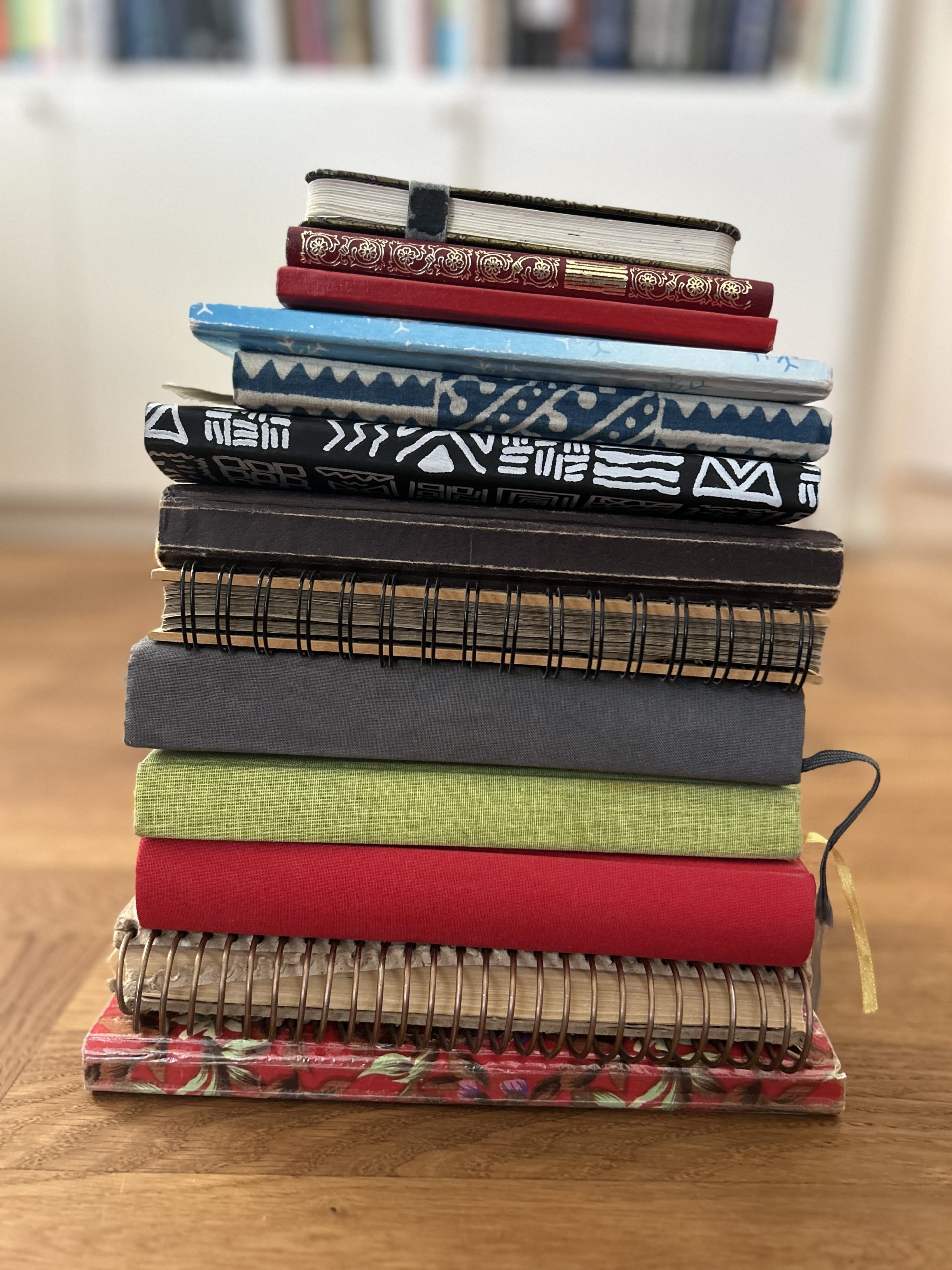 Bunt med dagböcker